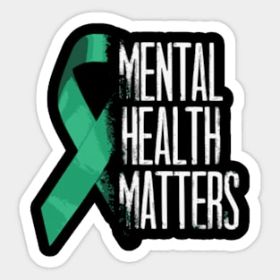 Mental Health Matters Gift Human Brain Illness Awareness Sticker